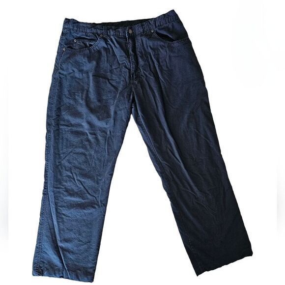 Smith's Workwear Fleece Lined Pants 38x32 Black Warm Outdoor Carpenter Utility - Picture 5 of 11